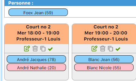 Message de succès