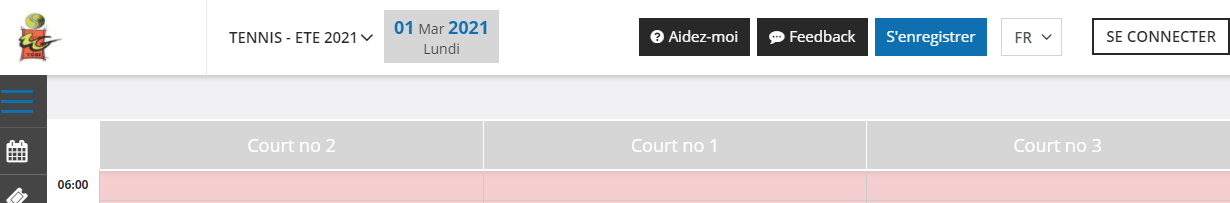 Saisie de l'adresse web du club